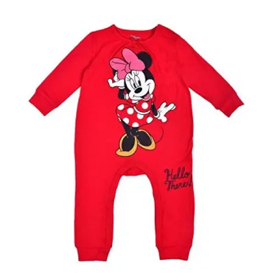 Disney Baby Girl's 2-Pack Minnie Mouse Footless Coverall Jumpsuit Babywear Set for Infant image {3}