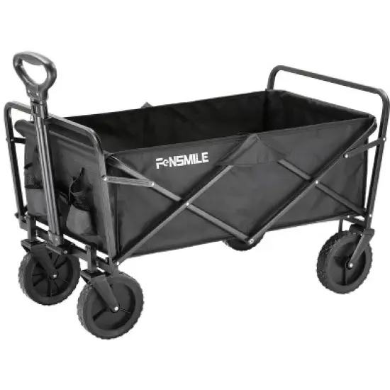EchoSmile 4.06 cu. ft. Fabric Portable Garden Cart with Adjustable Rolling Wheels image {14}
