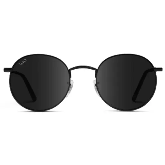 WMP Eyewear Trendy Round Metal Frame Polarized Sunglasses image {5}