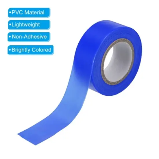 Unique Bargains PVC Non-Adhesive Flagging Tape for Tree Survey Boundaries 6 Pcs image {3}