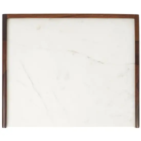 Marion 1 Drawer Nightstand - NST3700 - Walnut/White - Safavieh image {6}