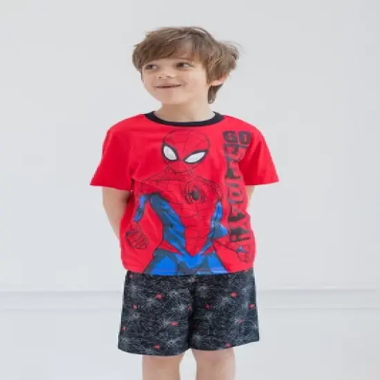 Marvel Spider-Man Avengers T-Shirt and French Terry Shorts Outfit Set Toddler image {1}
