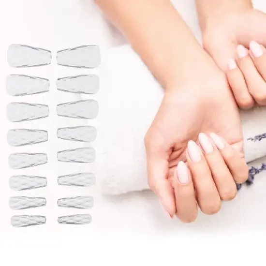 Unique Bargains 3D Argyle Fake Nails 150 Pcs image {3}