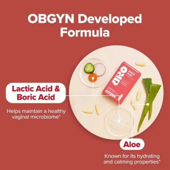 O Positiv URO Boric Acid Suppository - 12ct image {3}