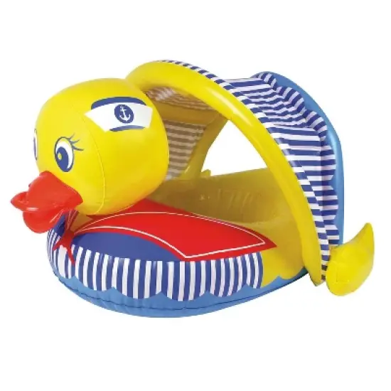 Poolmaster Swimming Pool Duck Baby Rider with Sun Protection image {9}