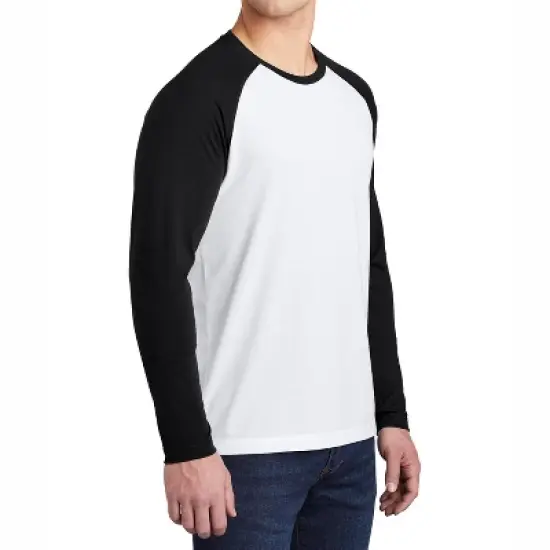 Mafoose Men's Tri-Blend Long Sleeve Wicking Raglan Tee for Active Comfort image {10}
