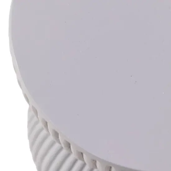 LeisureMod 15&rdquo; Wide Side Table End Table in Fiberstone with Hourglass Design No Assembly for Indoor and Outdoor Use Spire Collection image {11}