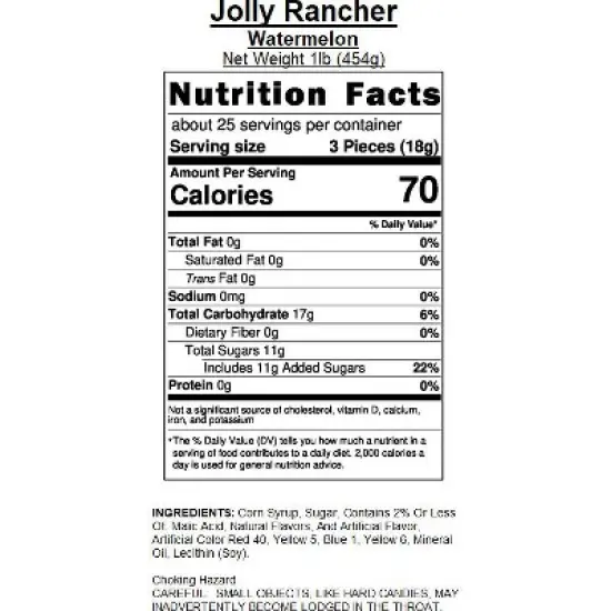 Jolly Rancher Hard Candy Bulk - Watermelon image {2}