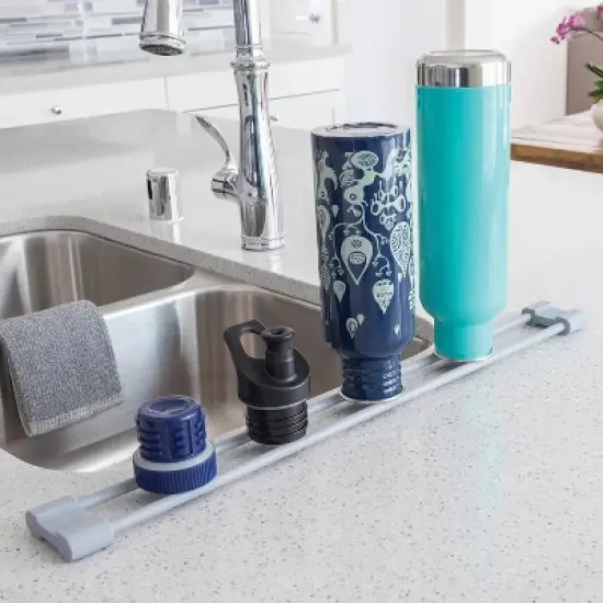 Better Houseware Over-Sink Drying Bar, Gray image {2}