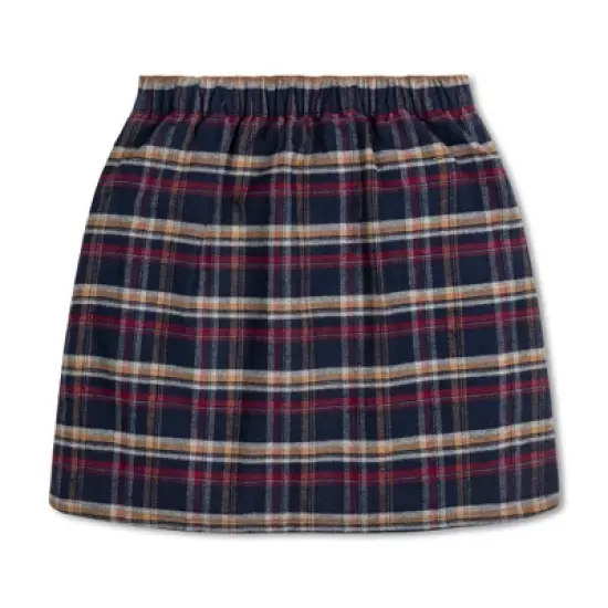 Hope & Henry Girls' Flannel Pull-On Ruffle Skirt, Infant image {2}