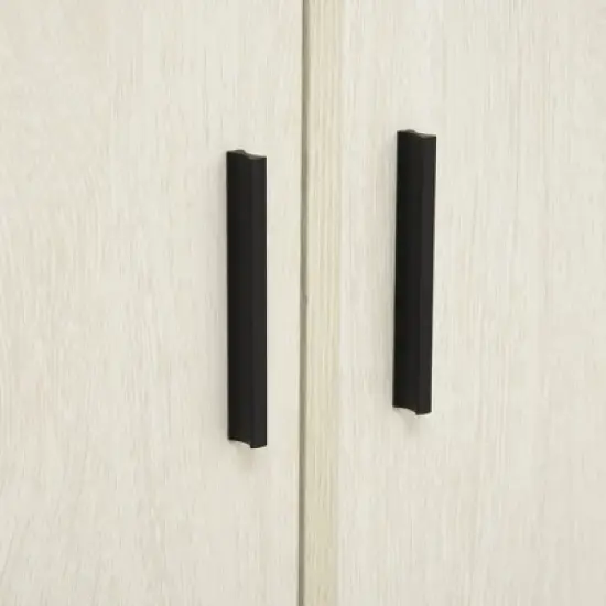 HOMCOM Modern Kitchen Storage Cabinet, Accent Sideboard with Adjustable Shelves and Wood Legs for Dining Living Room, Natural image {4}