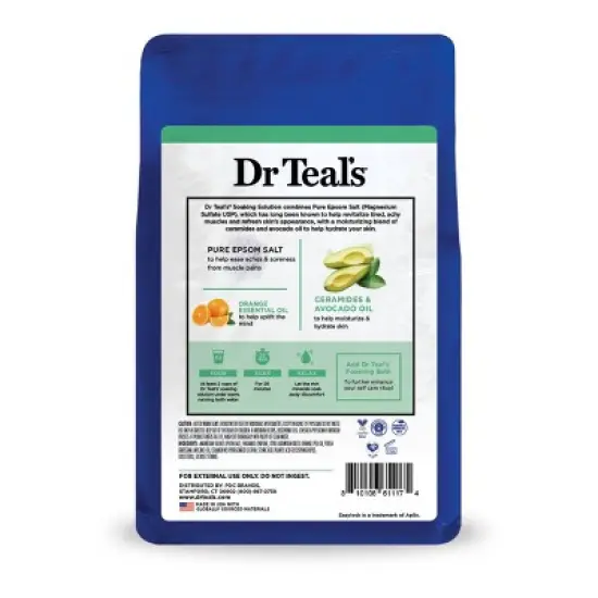 Dr Teal's Glow & Hydrate & Essential Oils Pure Epsom Salt Soaking Solution - 3lbs image {5}