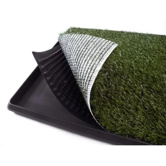 5 Star Super Deals Dog Pet Grass Potty Patch Portable X-Large 30x20 - 3 Layer Artificial Turf Grass Pad For Puppy Potty Bathroom Training image {1}