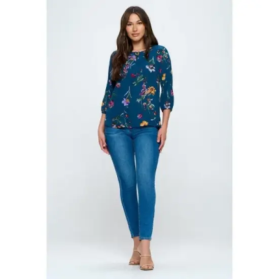 WEST K Women's Sophia Three Quarter Sleeve Blouse image {2}