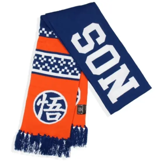 Dragon Ball Z Anime Son Goku Knit Scarf Blue image {2}