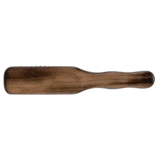 Bass Brushes 3 Series Style & Detangle Men's Hair Brush with Nylon Pin Solid Beech Wood Handle 7 Row Espresso image {1}