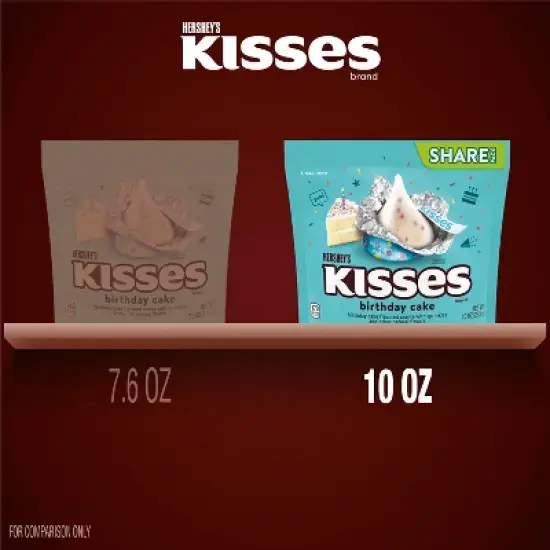 HERSHEY'S Birthday Cake Kisses Share Size - 10oz image {6}