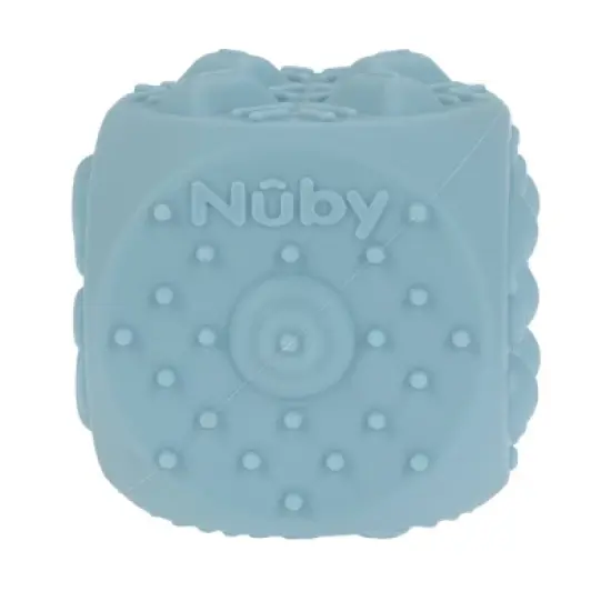 Nuby Silicone Block Poppers - Boy - 2pk image {2}