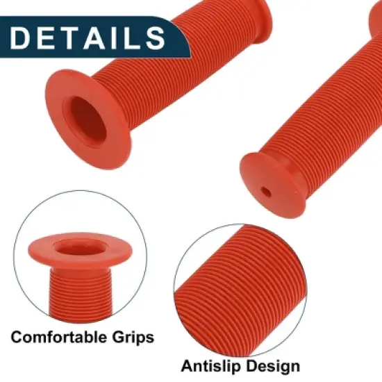 Unique Bargains MTB Bikes Handlebar Grips Cover 3.94" Red 1 Pair image {3}