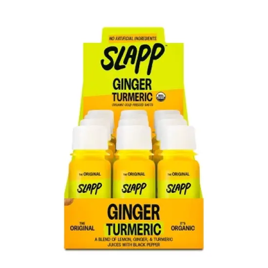 SLAPP 24pk Ginger Turmeric Shots image {1}