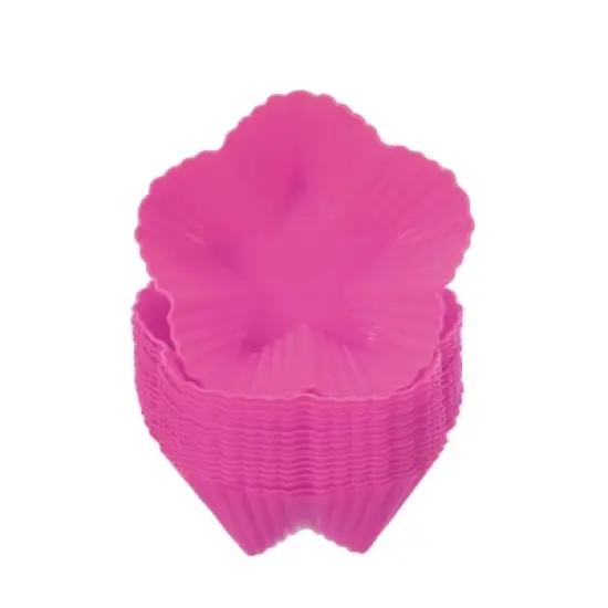 Unique Bargains Silicone Cupcake Liners Non-Stick Baking Cups 18 Pcs image {11}