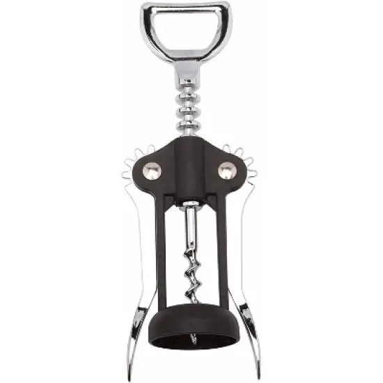 J&V TEXTILES Wing Corkscrew Wine Opener Black image {3}
