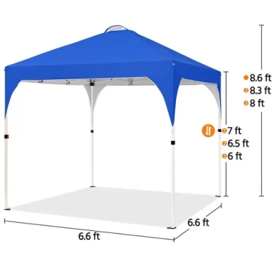 Yaheetech 6FT Portable Canopy Tent with Roller Bag & Sandbags & Guy Lines & Ground Stakes image {2}