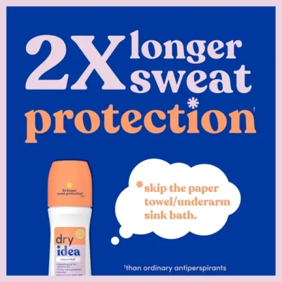 Dry Idea Roll-On Deodorant & Antiperspirant - Unscented 3.25 fl oz image {2}