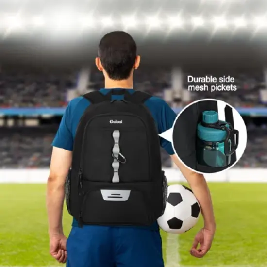 Youth Soccer Bag,Basketball Bag with Ball Compartment & Shoe Compartment,Backpack image {1}
