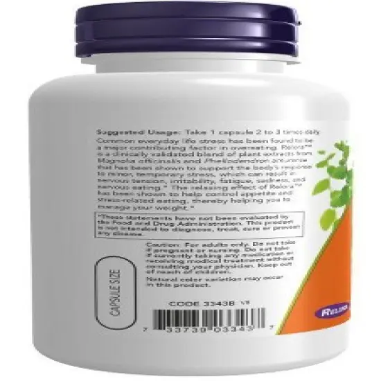 Relora 300 mg by Now Foods  -  120 VegCap image {2}