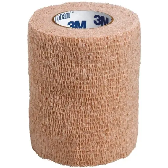 3M 1583 Coban Self-Adherent Wrap 3 in. x 5 yd. (One Roll) image {3}