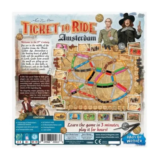 Ticket To Ride Amsterdam Game image {2}