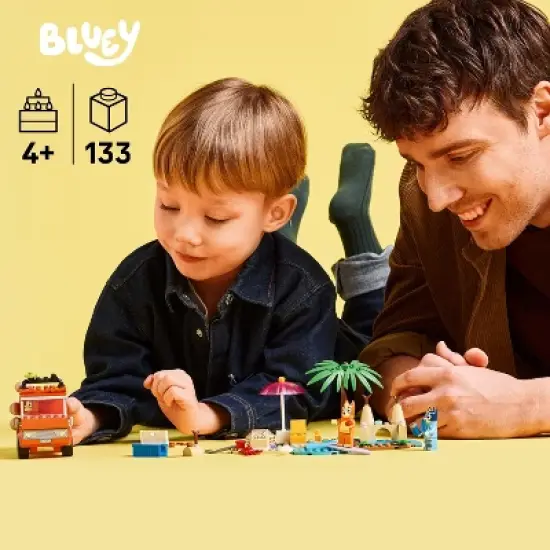 LEGO Bluey: Bluey&rsquo;s Beach & Family Car Trip Building Set 11202 image {1}