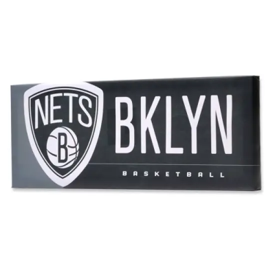 NBA Brooklyn Nets Tradition Canvas Wall Sign image {1}