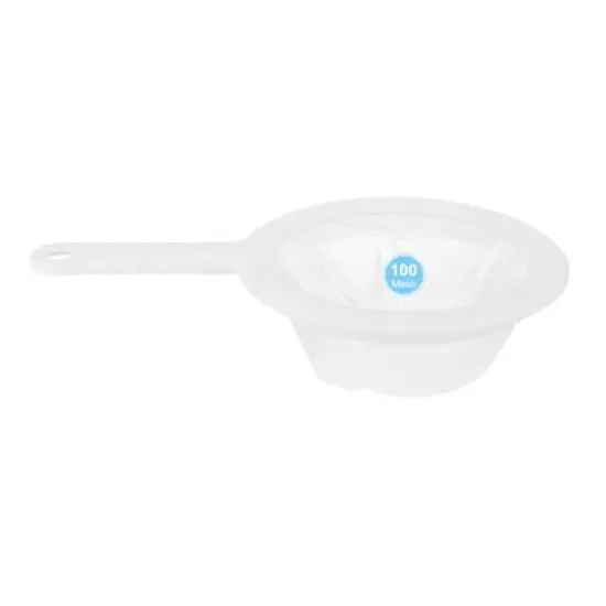 Unique Bargains Plastic Fine Nylon Mesh Coffee Juice Filter Drainer Sieve White 1 Pc image {2}