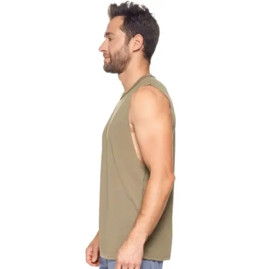 Expert Brand USA-Made Men's Siro&trade; Raw Edge Sleeveless Shirt image {1}