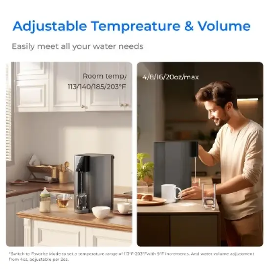 Waterdrop CoreRO Countertop Reverse Osmosis Water Filter Instant Hot Water Dispenser with Extra 1 C1RF Filter image {6}