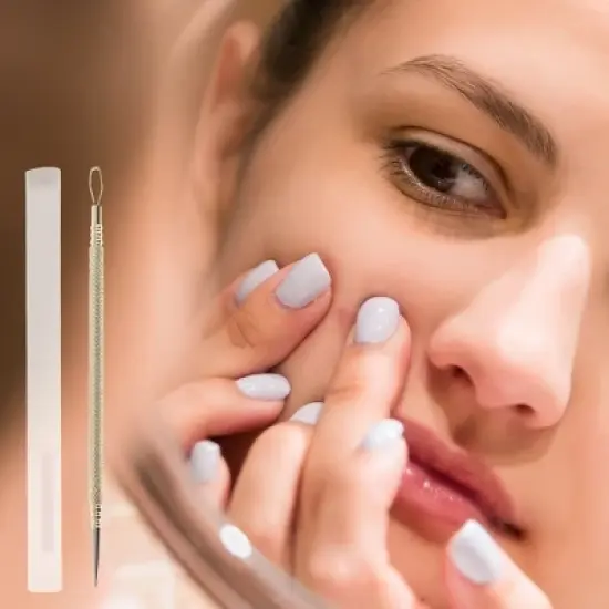 Unique Bargains Professional Portable Pimple Extractor Tool 4.72" Length 1 Pc image {3}