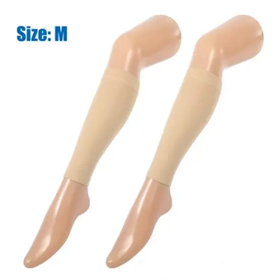 Unique Bargains Compression Sleeve Footless Compression Sleeve for Women Nylon 2 Pair image {3}