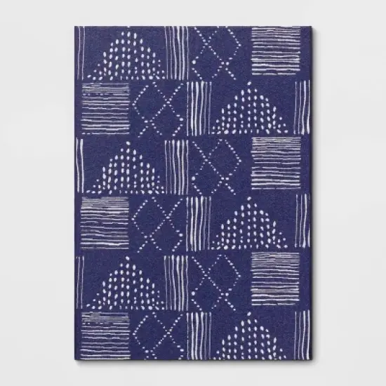 Dot Geo Outdoor Rug Indigo - Threshold&trade; image {4}