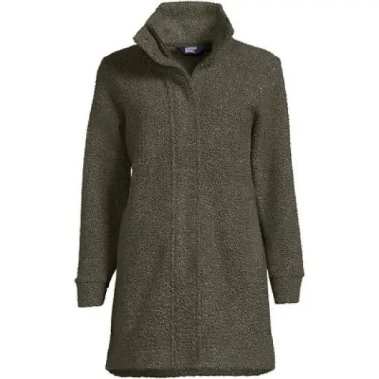 Lands' End Women's Boucle Fleece Coat image {9}