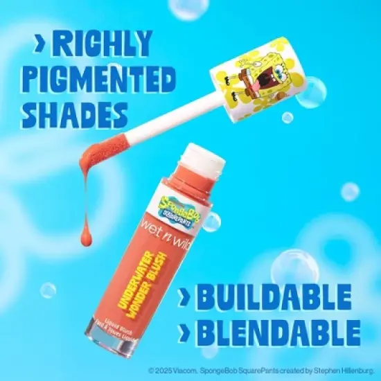 wet n wild SpongeBob Underwater Wonder Liquid Blush - 1 fl oz image {2}