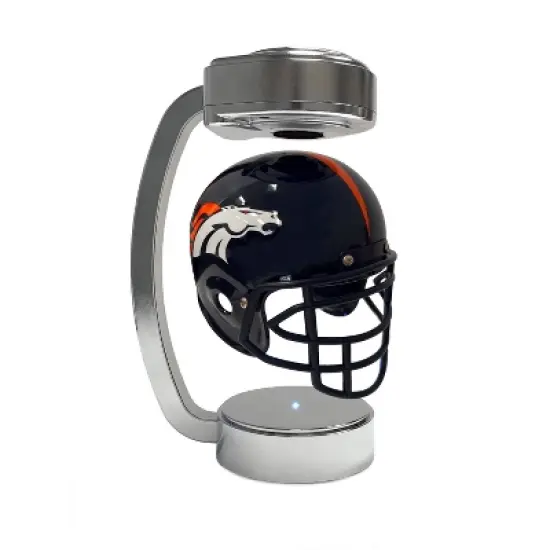 NFL Denver Broncos Chrome Mini Hover Helmet Sports Memorabilia image {3}