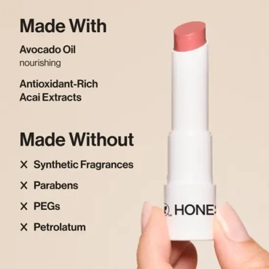 Honest Beauty Tinted Lip Balm with Avocado Oil - 0.14oz image {6}