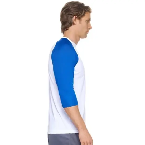 Expert Brand USA-Made Men's DriMax&trade; &frac34; Baseball Athletic Shirt image {7}