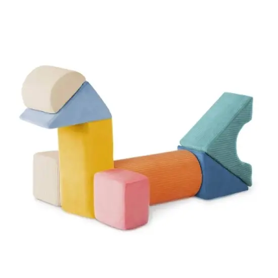 B. toys Tumble-y Towers Soft Sensory Baby Blocks for Stacking image {5}