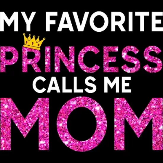 Men's Design By Humans My Favorite Princess Calls Me Mom Crown By MeowShop Tank Top image {1}