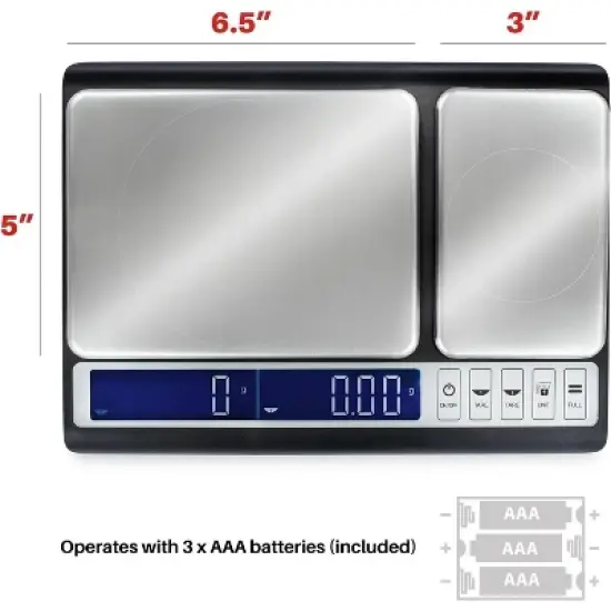 Smart Weigh Digital Kitchen Scale Dual Platform 10 kilograms x 0.01 grams High Precision image {6}