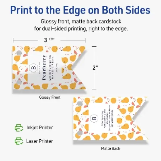 Avery Banner Flag Tags, 2" x 3-1/2", Glossy White, 200 Total image {5}