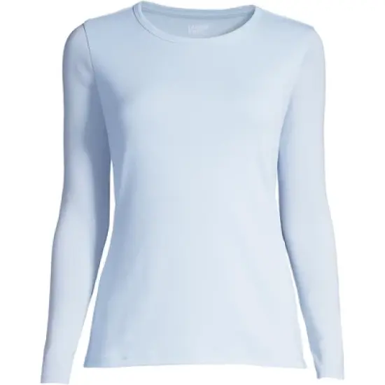 Lands' End Women's Tall All Cotton Long Sleeve Crewneck T-Shirt image {14}